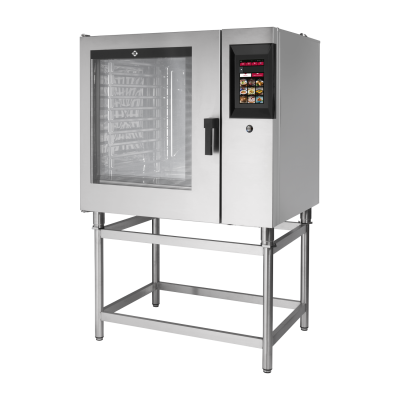 RMGASTRO STMB 1021 EL | Konvektomat STEAMBOX elektrický 10x GN 2/1 automatické mytí bojler 400V levé dveře 10" displej