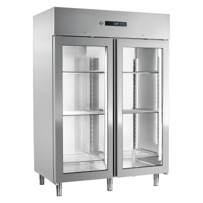 RMGASTRO ENF 1400 G | Skříň mrazicí 1400 l prosklená GN 2/1, nerez