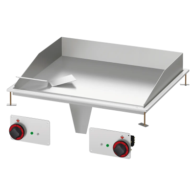 RMGASTRO FTLD-68ETS | Grilovací deska 75x55 drop-in elektrická chromovaná hladká 400 V