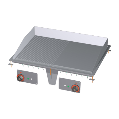 RMGASTRO FTLRD-68ET | Grilovací deska 75x55 drop-in elektrická kombinovaná 400 V