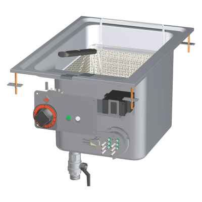 RMGASTRO F18D-64ET | Fritéza drop-in elektrická 0,75 kW/l, 18 l 400 V