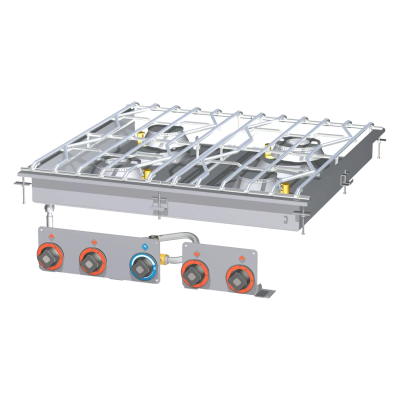 RMGASTRO PCAD-88G | Sporák vodní plynový 4 zóny