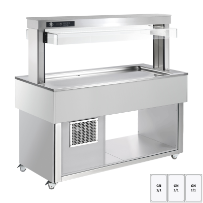 RMGASTRO TR LIME+ 3R | Bufet chlazený GN 3-1/1 - 30 mm,  RAL