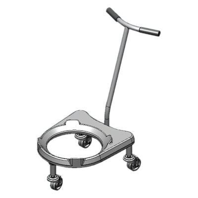 RMGASTRO WKK 80 | vozík manipulační pro kotlíky 80l