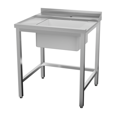 RMGASTRO CTS 80 IDL | Stůl vstupní 80x75x85 levý s dřezem 40x50x25