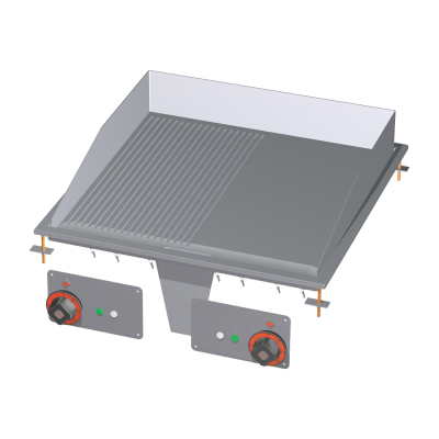 RMGASTRO FTLRD-66ET | Grilovací deska 56x55 drop-in elektrická kombinovaná 400 V