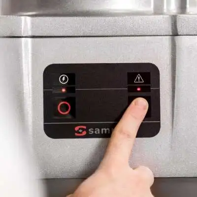 Elektrický kráječ na zeleninu, s elektronickým grafickým panelem řady CA-31, 400 V, Sammic, 400V/550W, 389x405x(H)544mm