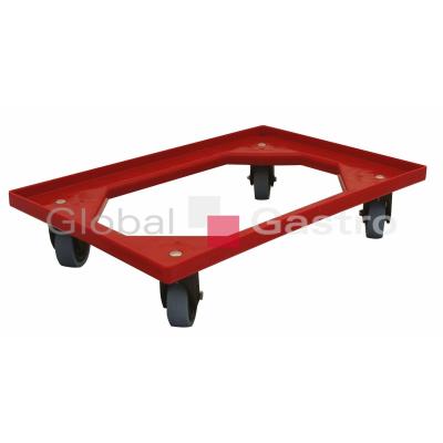 COMPLASTEC ROLLER SYSTEM 4420238 | Vozík 4 ot.kolečka guma - červený