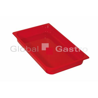 GASTRONORM 3120004R | GN 1/1 (h=65 mm) polykarbonát červený