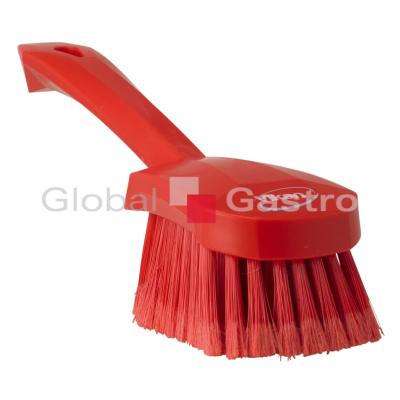 VIKAN 570502041944 | Kartáč mycí ruční krátká rukojet 270mm M/červený 41944