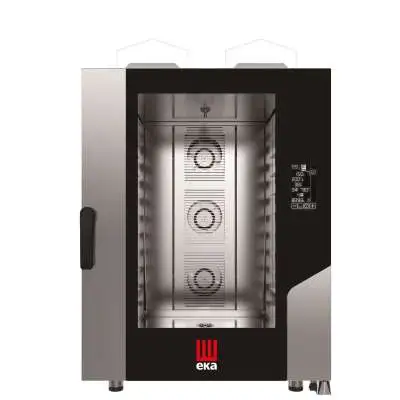 Konvektomat Millennial Black Mask Bakery, 10x600x400 mm - elektronicky ovládaná, plynová, Tecnoeka, 230V/700W, 18kW, 850x1035x