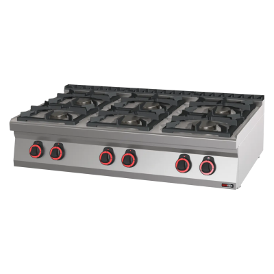 Red Fox SPB 70/012 G | Sporák plynový 6x hořák ECO bez podestavby