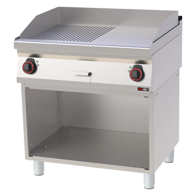 Red Fox FTHR 70/80 E | Grilovací deska 80x51 elektrická kombinovaná s podestavbou 400 V