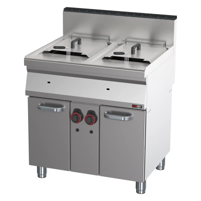 Red Fox FE 70/80 G | Fritéza plynová dvojitá 0,8 kW/l, 15+15 l s podestavbou