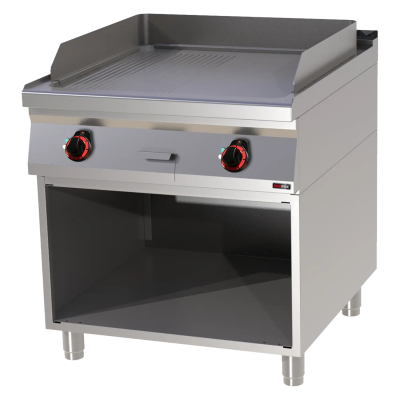 REDFOX FTHR 90/80 E | Grilovací deska 71x65 elektrická kombinovaná s podestavbou 400 V