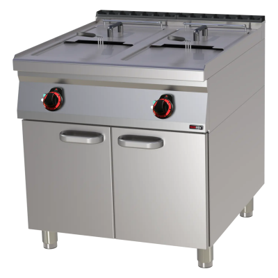 REDFOX FE 90/80-17 E | Fritéza elektrická dvojitá 0,8 kW/l, 17+17 l s podestavbou 400 V