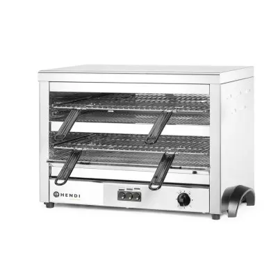 Salamander s křemíkovými tělesy MAXI GN 1/1, HENDI, 400V/4500W, 682x528x(H)455mm | 264331