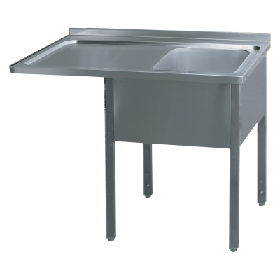 REDFOX MSJOL/M 7014 | Stůl mycí 140x70x90 - 1x dřez 50x40x30 odkapávací plocha levá