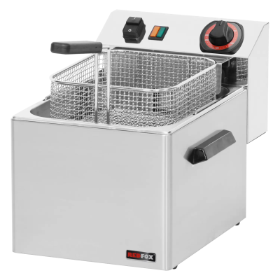 Red Fox FE 07 T | Fritéza elektrická 0,75 kW/l, 8 l stolní 400 V