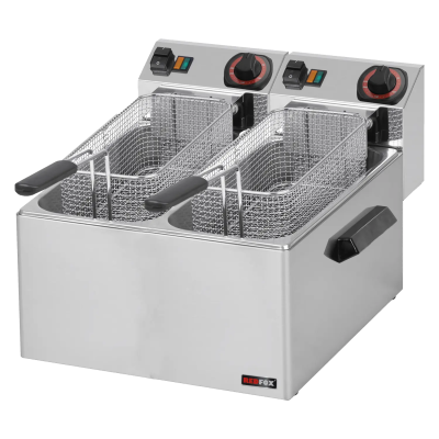REDFOX FE 88 | Fritéza na ryby elektrická dvojitá 0,43 kW/l, 8+8 l stolní 230 V