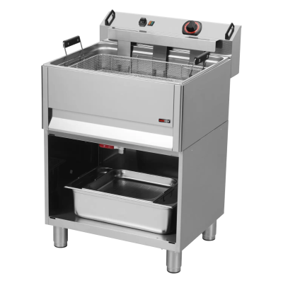REDFOX FE 60 T/P | Fritéza elektrická 0,5 kW/l, 30 l stolní s výpustí 400 V