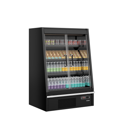 TEFCOLD 47542 | Chladicí vitrína přístěnná, kř. dveře | Galaxy+ GPL10FGD Black
