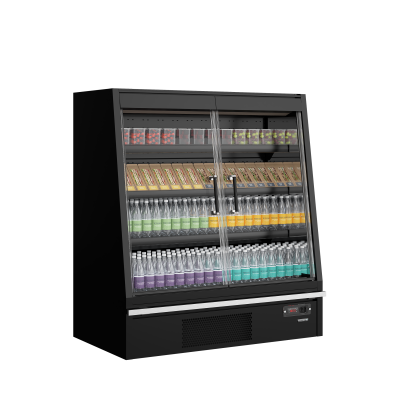 TEFCOLD 47722 | Chladicí vitrína přístěnná, kř. dveře | Galaxy+ GPL14FGD Black