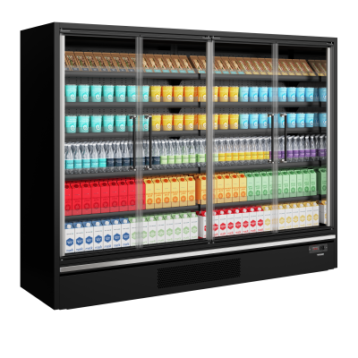 TEFCOLD 48113 | Chladicí vitrína přístěnná, kř. dveře | Galaxy+ GP26FGD Maxi Black