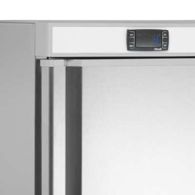 TEFCOLD 33851 | Chladicí skříň plné dveře, nerez opláštění | UR 400 S