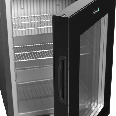 TEFCOLD 37523 | Minibar prosklené dveře, černá | TM33G